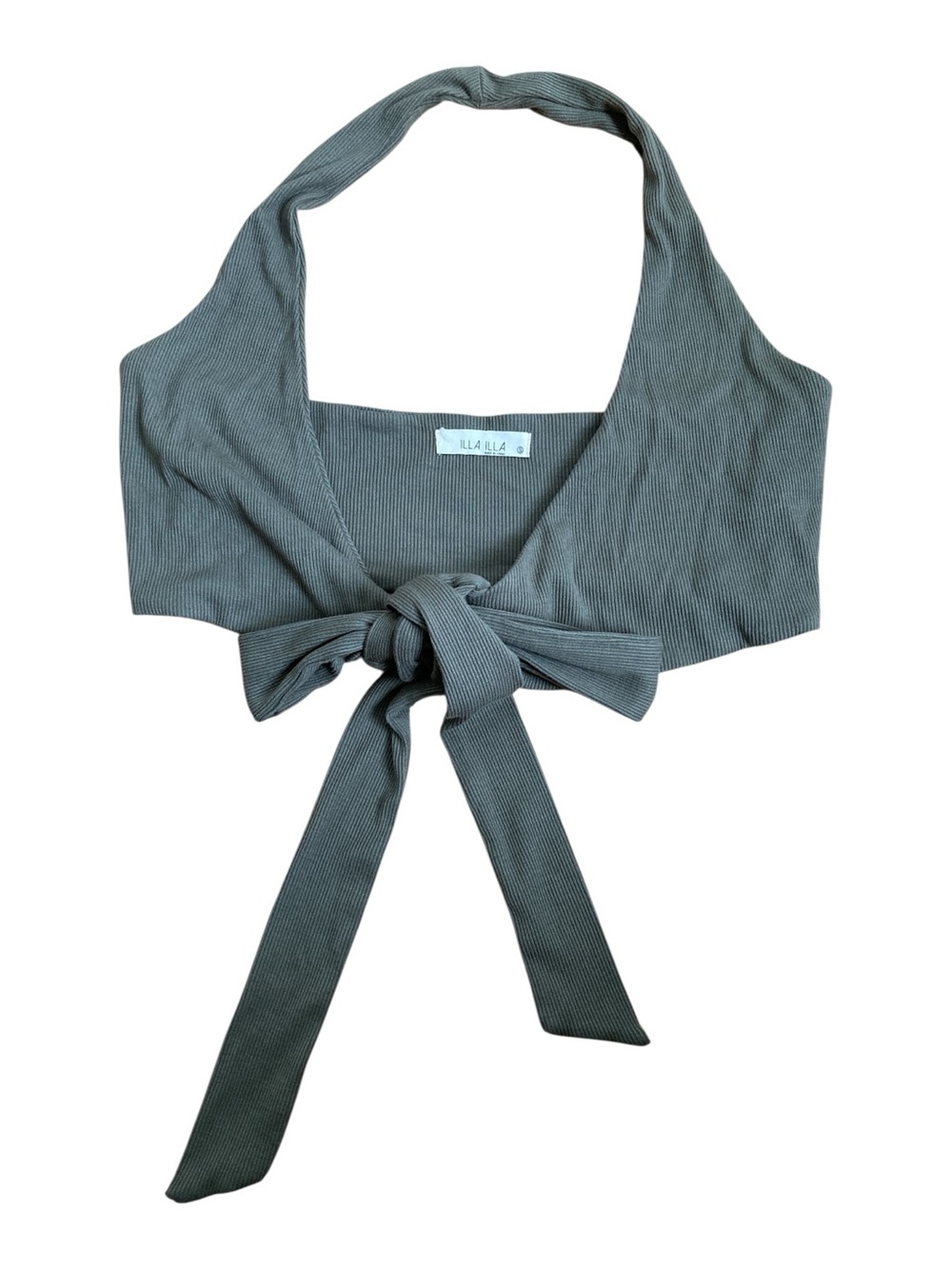 ILLA ILLA Small Y2K Inspired Swashbuckler Fairy Tie-Front Push Up Bra Cover Top